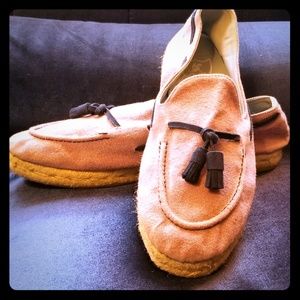 Pink Canvas Espadrille Loafer